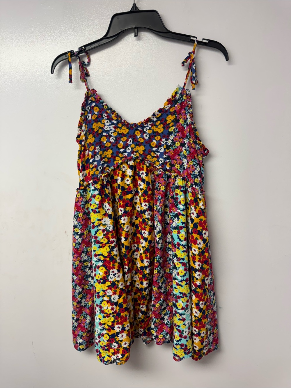 Patrons of Peace Malibu Dress M Floral Babydoll Mini Dress Western Boho C1 - Picture 9 of 15